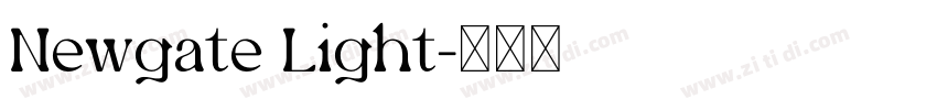 Newgate Light字体转换
